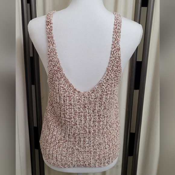 Harper Heritage Women's Knit Tank Top - White, Brown & Cream | Size Medium - Picture 2 of 5